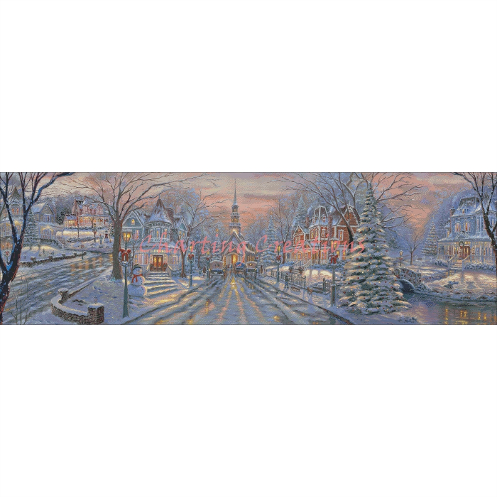 A Neighborhood On Christmas Eve